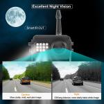 12 Inch Touch Screen RV Mirror Dash Cam Backup Camera AHD Receiver