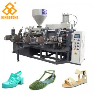 China Vertical Screw PVC Foam Injection Molding Machine , Plastic Chappal Making Machine  on sale