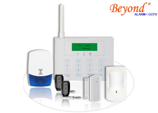 Buy LCD Display GSM Home Alarm System with touch keypad and wireless doorbell at wholesale prices