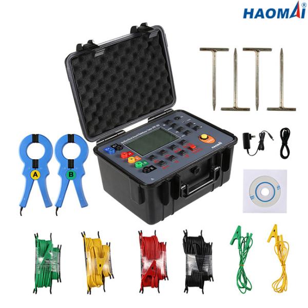 Buy Double Clamps Ground Resistance Testing Equipment , Automatic Soil Resistivity Tester at wholesale prices