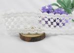 Vintage Delicate Crochet Floral Lace Trim 100 % Cotton For Bridal Veil / Baby's