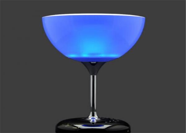 Wine glass LED speaker new speaker with led color light and led Display screen tf card cheap wireless speaker JY-35C