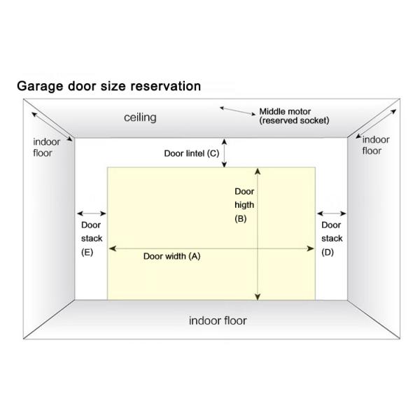 Industrial Automatic Overhead Steel Thermal Insulated Vertical Lifting Sectional Door for Warehouse and Loading Docks