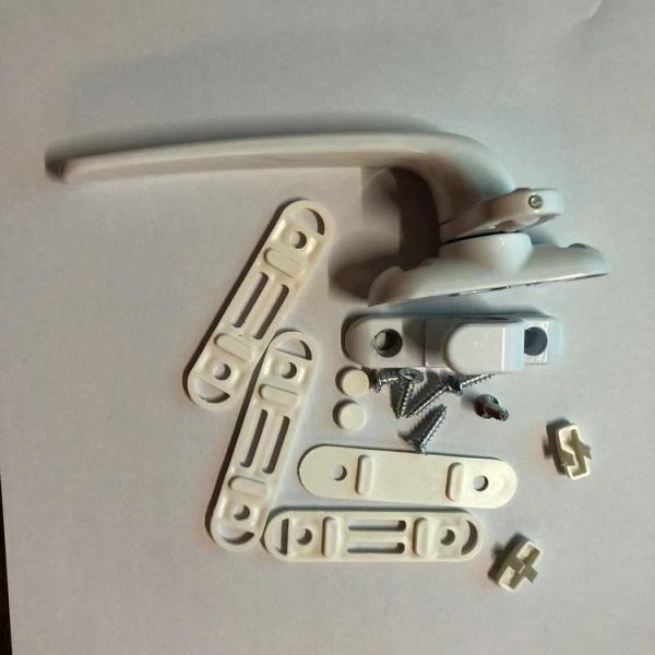 Hotel Villa Apartment Office Building 7 Shape Casement Sliding Window Handle Upvc Handle