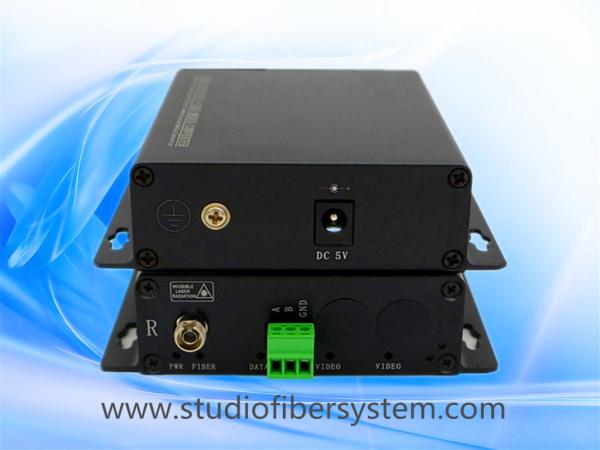 1CH analog audio fiber transmitters and receivers with Phoenix connectors for