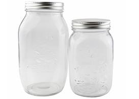 Quality Personalized Couples Glass Canning Jars , Wide Mouth Mason Jars With Lids for sale