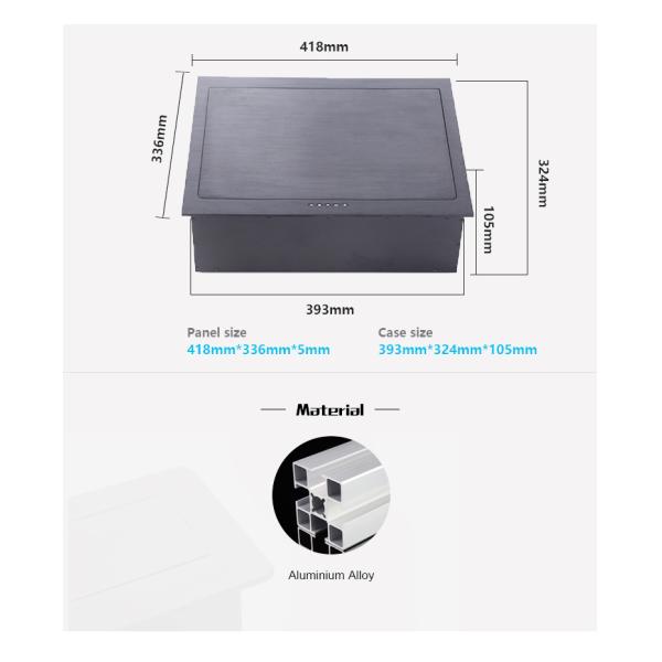 ODM Flip Up Monitor 17" Flip Down Monitor 105 Degree