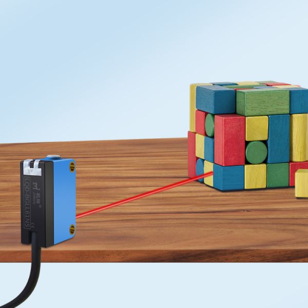 NPN PNP 30-100mm photo electric switch IP65 DC10-30V 4 wire BGLL61NS Laser Photoelectric Optical Sensors for NCN Machines