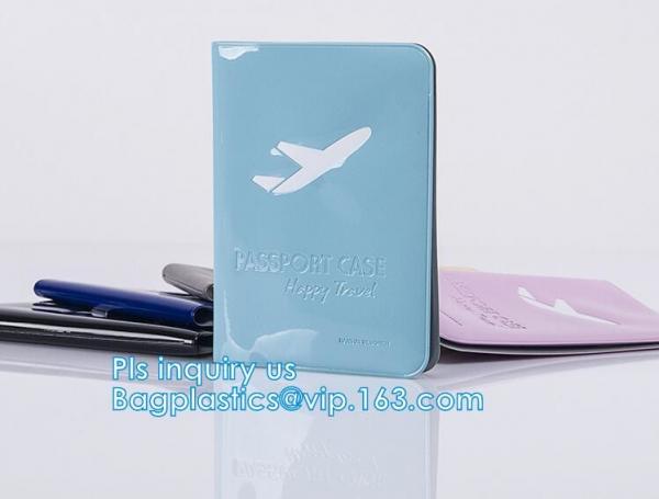 Custom Passport Holder PVC Passport Cover, passport cover PVC leather card holder plastic ticket holder, pack, passport