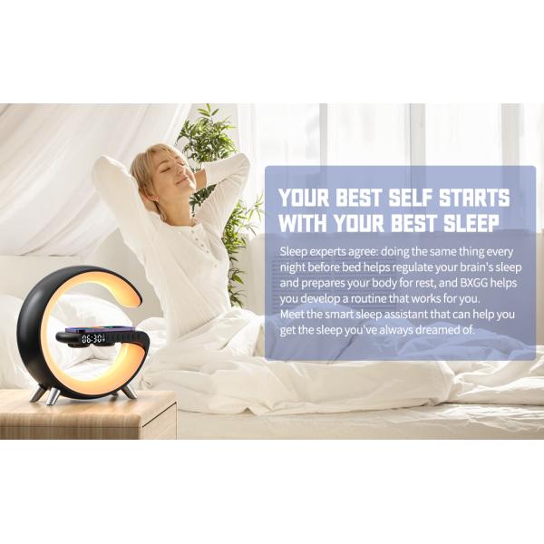 High-Performance 5 In 1 QI Wireless Charger With LED / Speaker / Clock