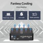 Industrial Computer With DDR4 16G RAM Intel N100 Processor Fanless Cooling