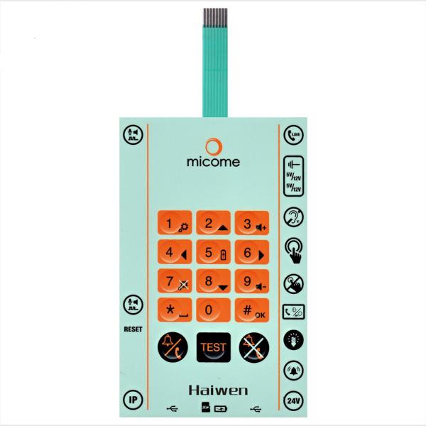 Poly Dome PET Circuit Membrane Switch Customized Silver Paste