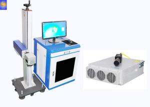 PVC Pipe Desktop Fiber Laser Marking Machine , Laser Marker Machine Air Cooling