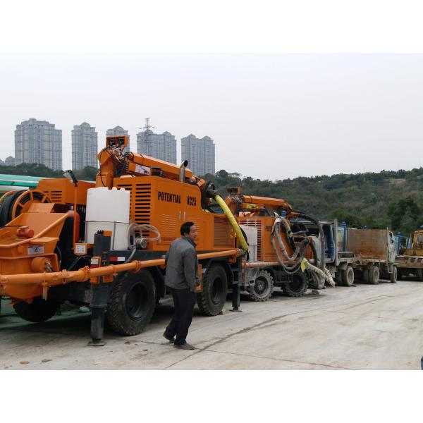 KC2512W Robotic Shotcrete Machine 10T Weight For Midium Working Section Tunnel