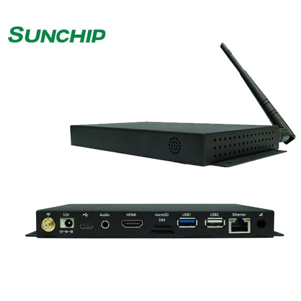 Buy Black Metal Media Player Box 4K 60FPS EDP LVDS HD Ethernet Android Linux Operating System at wholesale prices