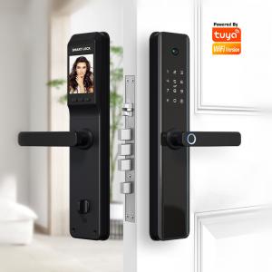 Quality Fingerprint Tuya Wifi Smart Door Lock With Camera Smart Digital Intelligent Door Lock for sale