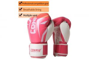 China OEM Logo Leather Boxing Gym Equipments 6OZ 10OZ Professional Boxing Gloves on sale