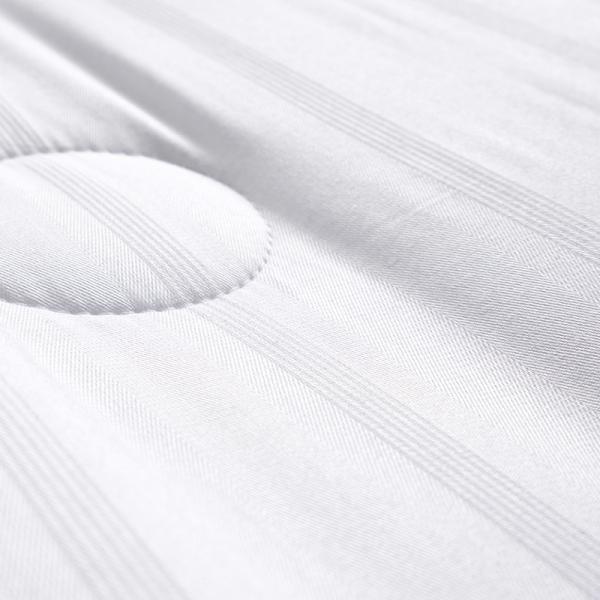 Patchwork Fabric Hotel Microfiber Quilt White Alternative Comforter Peach Skin
