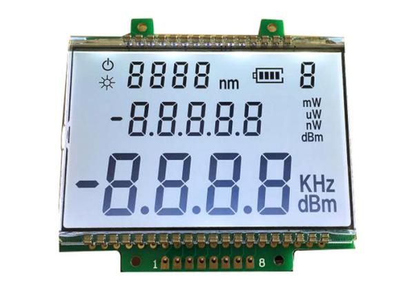 Custom 7 Segment LCD Display Panel / High Contrast Transparent Positve LCD
