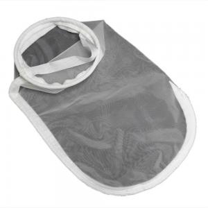 Quality 100 Micron Nylon Swimming Pool Water / Mineral Water Filter Bag With Steel Ring for sale