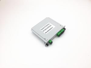 Cassette PLC Fiber Optical Splitter 1x4 Card Inserting LGX Module With SC/APC Connector