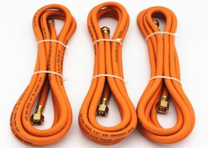Quality 1/4 Inch Flexible Propane Gas Hose , flexible gas hose Orange Color for sale