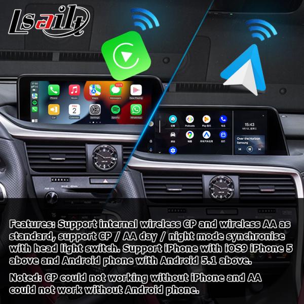 Lexus RX350 RX450h RX200t wireless carplay android auto screen mirroring interface