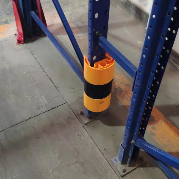 Industrial Warehouse Pallet Rack Upright Guards , Pallet Rack Column Protectors