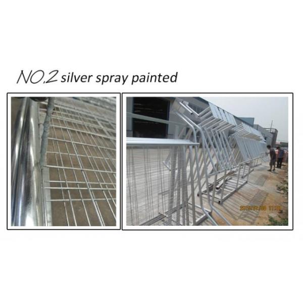 OD 32 Pipes Secure Temporary Fencing Construction Site Fence Panels Industrial Style