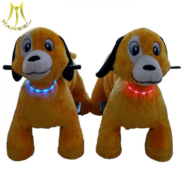 Buy Hansel  ride on dog  toy kids play ground equipment plush walking animal scooter rides at wholesale prices