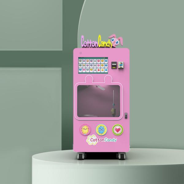 Buy Remote Control Robot Cotton Candy Vending Machine GPS Positioning Automatic Candy Floss Machine at wholesale prices
