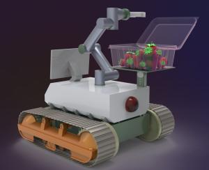 China Brushless Servomotors Autonomous Mobile Robot Medical Lab AMR Robot on sale