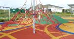 Triangle Large Playground Climbing Net Polyester Combination Rope SGS Certificat