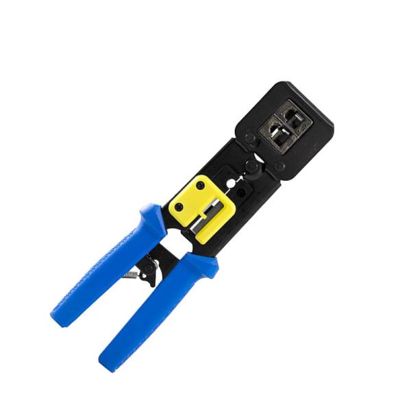 Buy RJ45 Pass Through Crimping Tool For RJ11 RJ12 Regular / End Pass Through Connector at wholesale prices