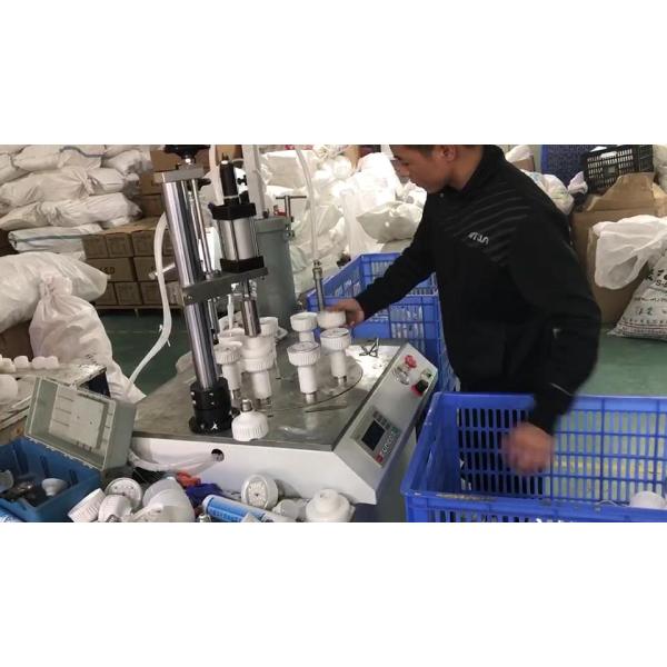 LED Bulb Industrial Glue Dispensers 200W Bulb Punching Machine 0 - 300 RPM With Eight Station