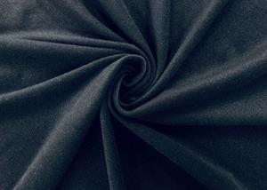Quality Dark Green Brushed Knit Fabric / 85% Polyester Warp Knitting Fabric 230GSM Stretchy for sale