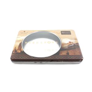 collective rectangular DVD tin box with window