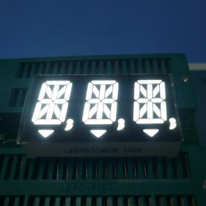 China White Triple Digit 14 Segment LED Display for Digital Indicators on sale