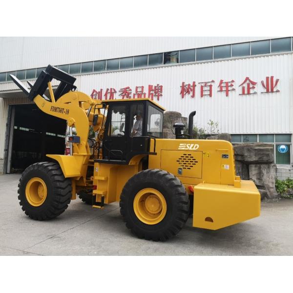Flameproof 18T Forklift Front End Loader With Steel Coil Fork