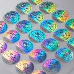 Personalized Security Stickers with Custom Shape Glossy Finish Digital Printing
