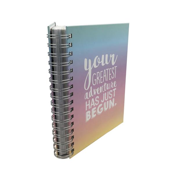 200pp 2022 A5 Office Spiral Notebook Planner Hardcover Wire O