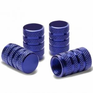 Quality Blue Coated Alloy Aluminum End Caps Threaded Valve Cover Customized for sale