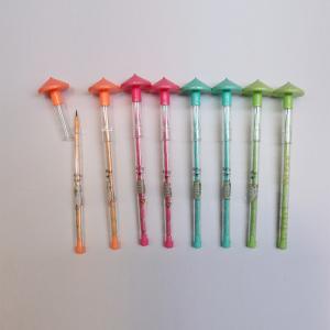 Quality Novelty whipping top cap  bullet push pencil multi point pencil push lead pencil for sale