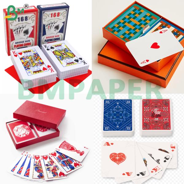 330Gsm Double Side Coated Black Core Playing Card Paper Sheets