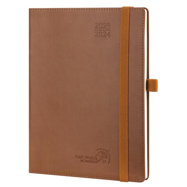 Buy Offset Printing Weekly Monthly Planner Soft Cover Removable Pen Loop at wholesale prices