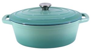 Rust Proof Enamel Coating Cast Iron Braiser With Lid