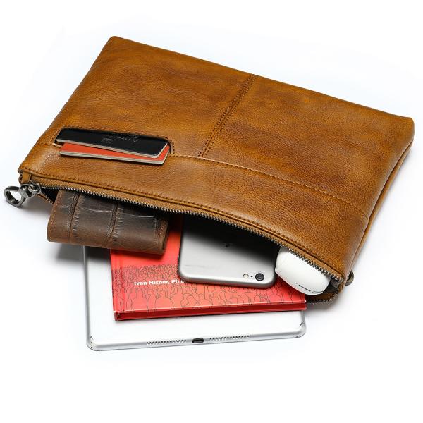 Cross-Border European And American Men'S Handbags Genuine Leather Men'S Handbags Retro Fashion Cowhide Men'S Bags Large Capacity Wholesale