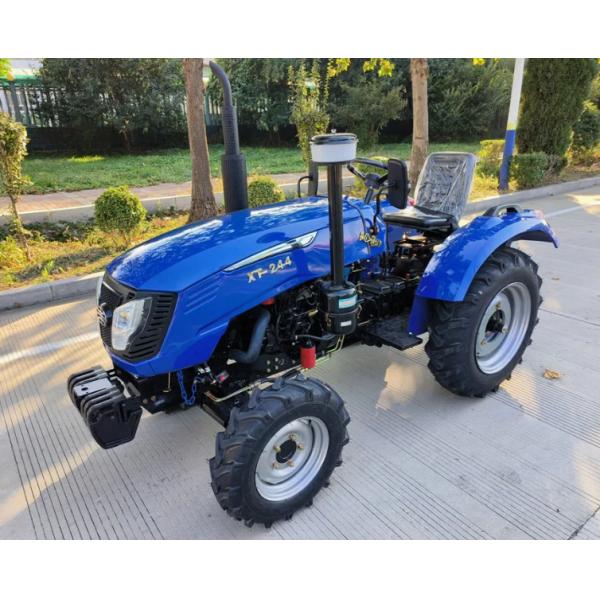 Xingtai 244 24HP 4WD Mini Farm Tractor - Compact Agricultural Tractor with Diesel Engine, Front Loader, Rotary Tiller, 3-Point Hitch for Small Farms