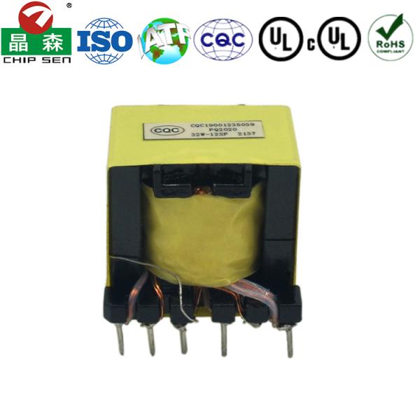 Customized Input/Output Voltage High Power Single-Phase Transformer PQ2020 20 Ferrite Core Step with Copper Winding