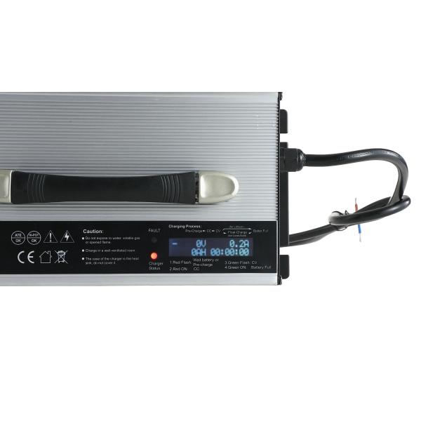 14.6V 100A LiFePO4 Lithium Battery Charger With LCD Display Of Charging Status